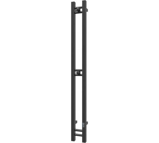 Электрический полотенцесушитель Teymi Helmi Stick 10x120, с таймером, подключение левое/правое, черный матовый E80350 ЦБ-00267157