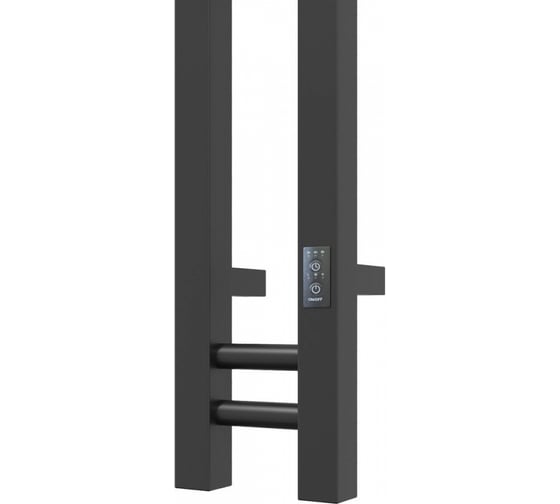 Электрический полотенцесушитель Teymi Helmi Stick 10x120, с таймером, подключение левое/правое, черный матовый E80350 ЦБ-00267157