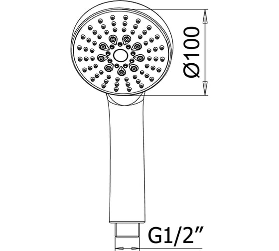 Ручной душ Mamoli SHOWER 5 режимов, Chrome 3330001