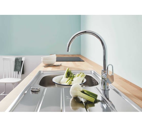 Смеситель для кухонной мойки Grohe хром 31230001 00000081863