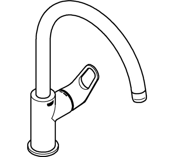 Смеситель для кухонной мойки Grohe хром 31230001 00000081863
