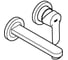 Смеситель для раковины Grohe BauEdge на 2 отверстия, настенный монтаж, хром 20474000 00000079985 4