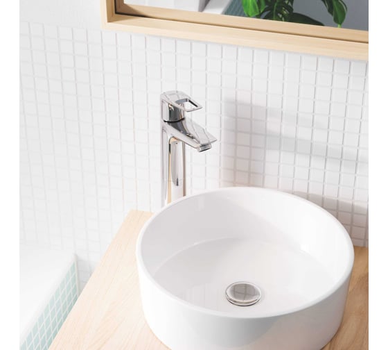 Смеситель для отдельностоящей раковины Grohe BauLoop с ограничителем температуры, размер xl, хром 23764001 00000088387