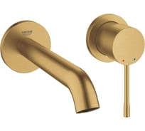 Смеситель для раковины Grohe Essence на 2 отверстия, настенный монтаж, холодный рассвет матовый 19408gn1 00000078877