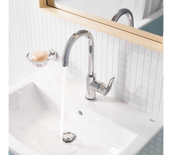 Смеситель для раковины Grohe BauLoop размер l, хром 23763001 00000087870