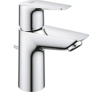 Смеситель для раковины Grohe BauEdge с ограничителем температуры и рычажным донным клапаном, размер S, хром 23328001