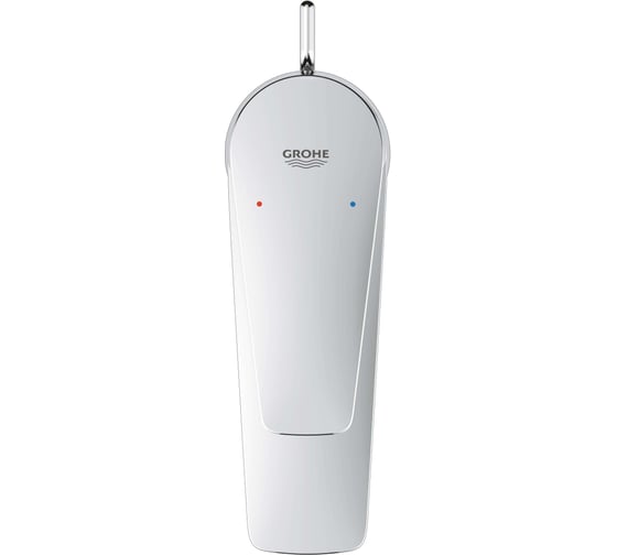 Смеситель для раковины Grohe BauEdge с ограничителем температуры и рычажным донным клапаном, размер S, хром 23328001