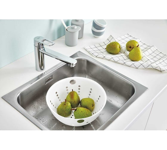 Смеситель для кухонной мойки Grohe Start Loop средний излив, хром 31714000