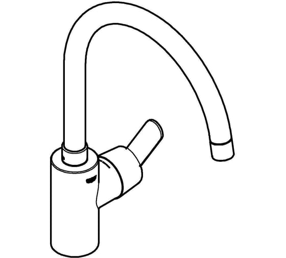 Смеситель для кухонной мойки Grohe Get с поворотным C-изливом, хром 31494001