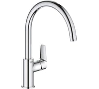 Смеситель для мойки Grohe Start Edge с высоким C-образным изливом, хром 31369001