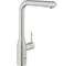 Смеситель для кухонной мойки Grohe Accent с выдвижным L-образным изливом, с аэратором, суперсталь 30432DC0 1