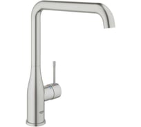 Смеситель для кухонной мойки Grohe Accent с поворотным L-образным изливом, суперсталь 30423DC0