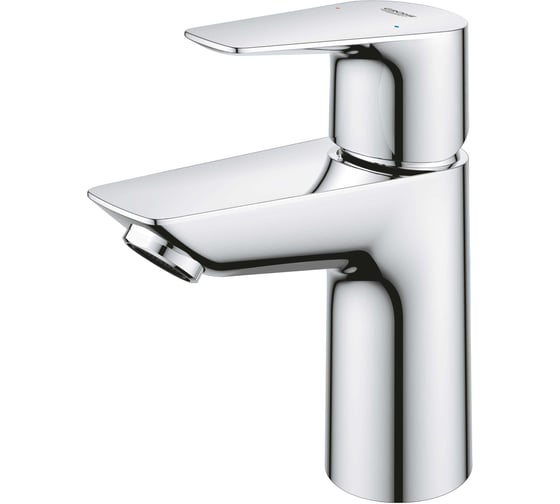 Смеситель для раковины Grohe BauEdge с ограничителем температуры и нажимным донным клапаном, размер S, хром 23895001