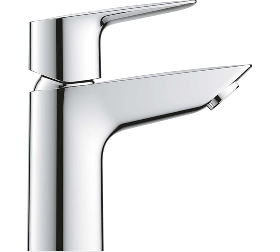 Смеситель для раковины Grohe BauEdge с ограничителем температуры и нажимным донным клапаном, размер S, хром 23895001