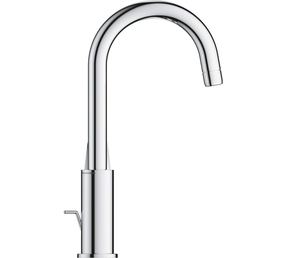 Смеситель для раковины Grohe BauEdge с ограничителем температуры и рычажным донным клапаном, размер L, хром 23760001