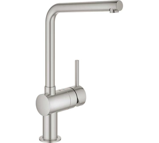 Смеситель для кухонной мойки Grohe Vento с поворотным L-образным изливом, суперсталь 30425DC0