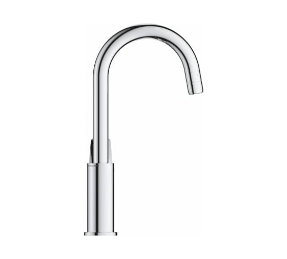 Смеситель для раковины Grohe BauLoop с ограничителем температуры и нажимным донным клапаном, размер L, хром 23891001
