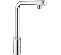 Смеситель для кухонной мойки Grohe Vento Smart Control с выдвижным L-образным изливом, хром 30443000