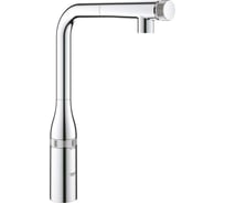Смеситель для кухонной мойки Grohe Accent Smart Control с выдвижным L-образным изливом, хром 30444000