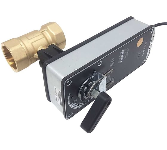 Двухходовой шаровый кран TECHNO HK240-SC10DF/230V DN40, резьба G1-1/2 с электроприводом 10Нм, 220В, управление открыто/закрыто с возвратной пружиной 622402