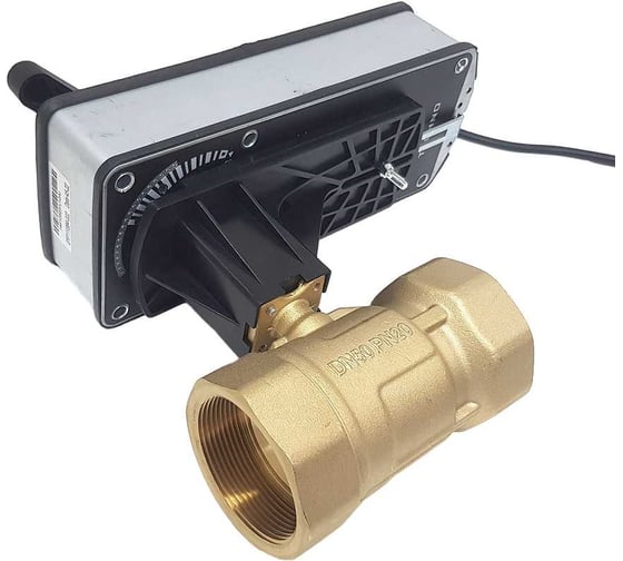 Двухходовой шаровый кран TECHNO HK240-SC10DF/230V DN40, резьба G1-1/2 с электроприводом 10Нм, 220В, управление открыто/закрыто с возвратной пружиной 622402