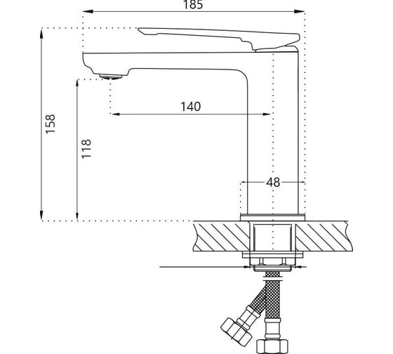 Смеситель для раковины Haiba HB10817 313691 00313691