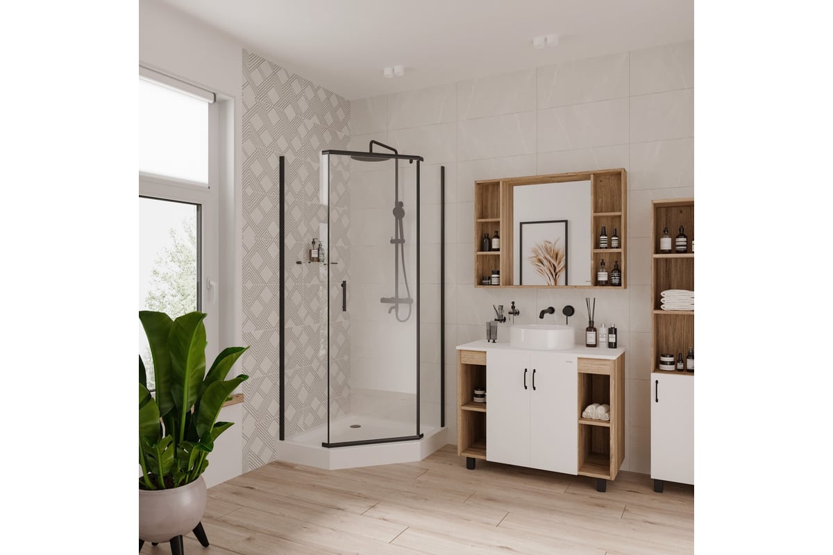 Душевой уголок Niagara Nova 90x90 см 68050811BLACK 00280245 - выгодная ...
