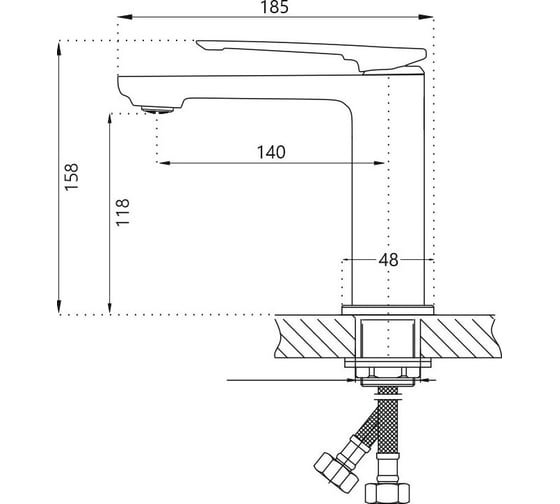Смеситель для раковины HB10817-7 313693 00313693
