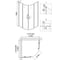 Душевой уголок Niagara Nova 90x90 см 68060811BLACK 00280246 3