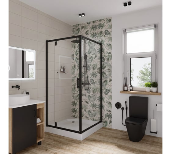Душевой уголок Niagara Nova 100x100 см 68020811BLACK 00280242