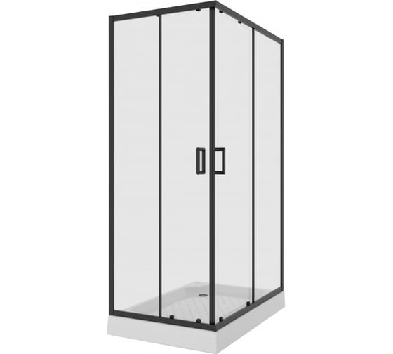 Душевой уголок Niagara Nova 120x80 см, чёрный профиль 68100811BLACK 00280250