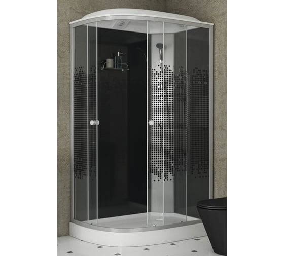Душевая кабина Niagara Eco 1200x800 мм, мозаика NG-4512-14R BLACK 00299357