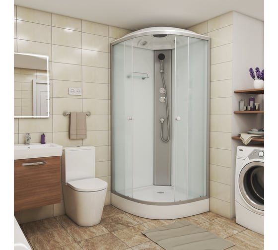Душевая кабина Niagara Eco 80x80 см, стекло матовое NG-4303-14 00298763
