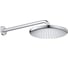 Верхний душ Grohe 250 круглый низ хром, верх белый, душевой кронштейн 380 мм хром 26668000 00000097917 1