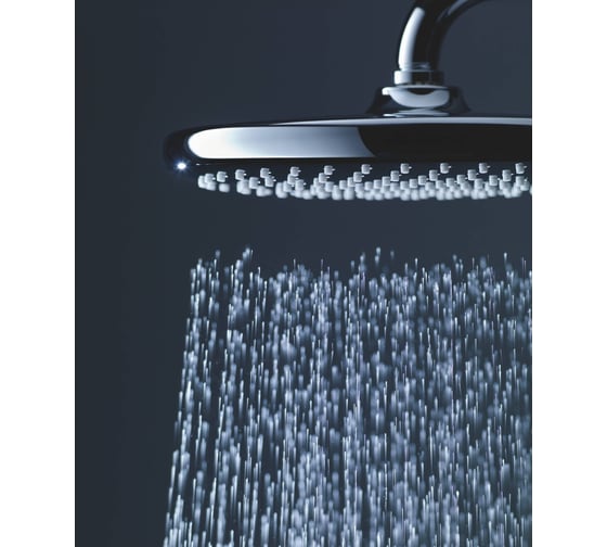 Верхний душ Grohe 250 круглый низ хром, верх белый хром 26666000 00000093621