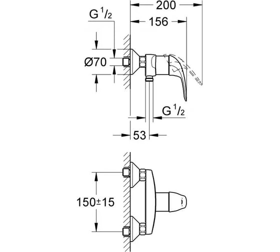 Смеситель для душа Grohe Start Eco 23268000