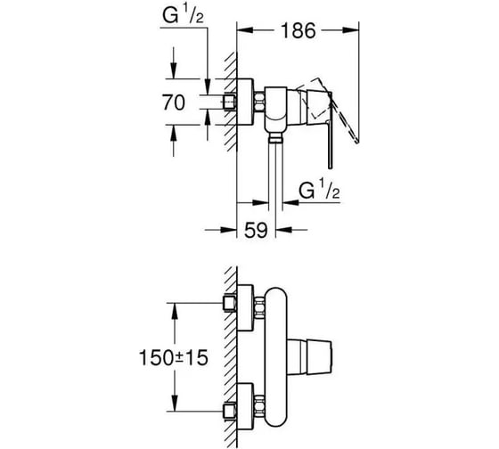 Смеситель для душа Grohe Get 32888000