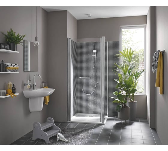 Термостат для душа с душевым гарнитуром Grohe 500 цвет хром 34796000 00000099148