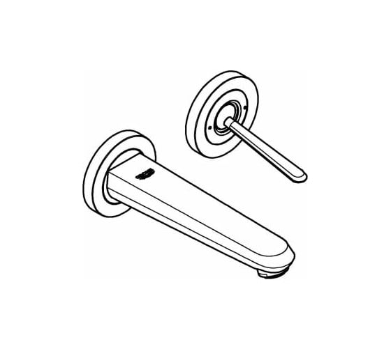 Смеситель для раковины Grohe Eurodisc Joy излив 170 мм, внешняя часть, хром 19968000