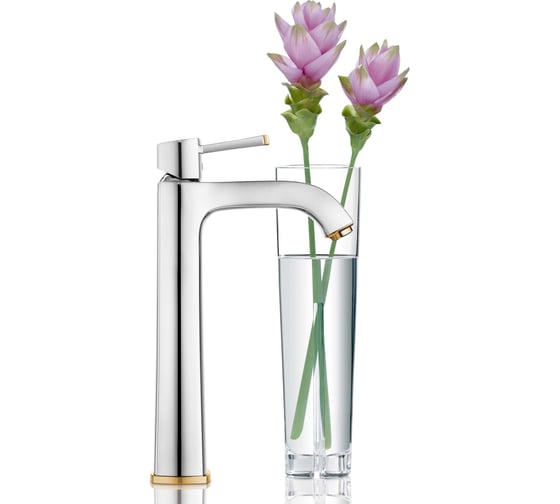 Смеситель для раковины Grohe Grandera свободностоящий, хром/золото 23313IG0