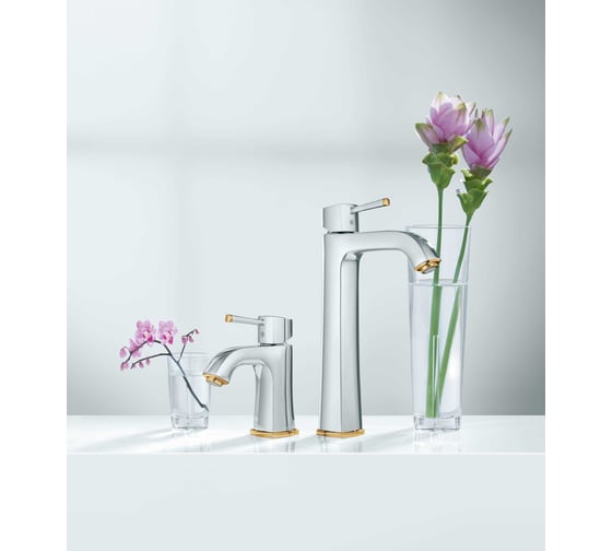 Смеситель для раковины Grohe Grandera свободностоящий, хром/золото 23313IG0