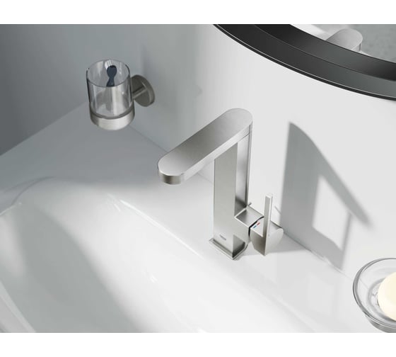 Смеситель для раковины Grohe Plus однорычажный, 1/2", L-Size, суперсталь 23851DC3