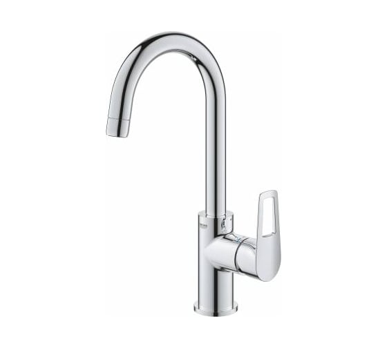 Смеситель для раковины Grohe Start Loop однорычажный, с донным клапаном, L-Size, хром 23780001