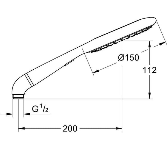 Ручной душ GROHE Rainshower Icon (2 режима), хром 27276000