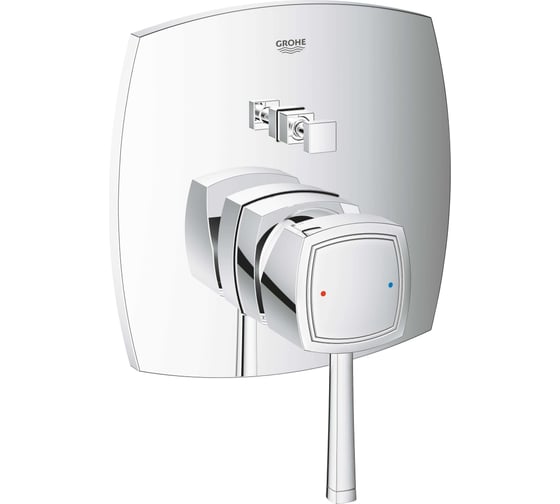 Однорычажный смеситель для ванны Grohe Grandera квадратная розетка, хром 24068000 1