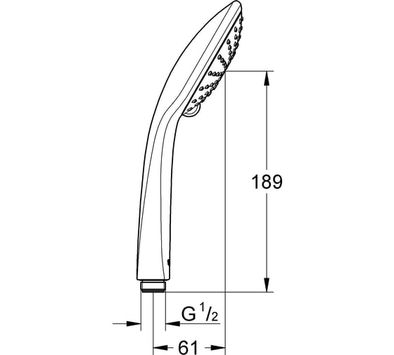 Ручной душ GROHE Vitalio Joy Eco (2 режима), хром 27317000