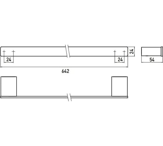 Полотенцедержатель EMCO Loft шг 64254, цвет-Black 0560 133 60