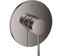 Однорычажный смеситель для душа Grohe Essence круглая розетка, темный графит глянец 24057A01