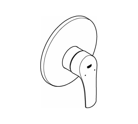 Однорычажный смеситель для душа Grohe Eurosmart хром 33556003
