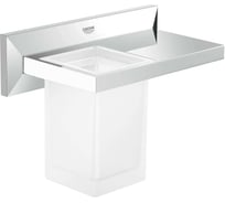 Стакан для зубных щеток с держателем и полочкой Grohe Allure Brilliant хром 40503000